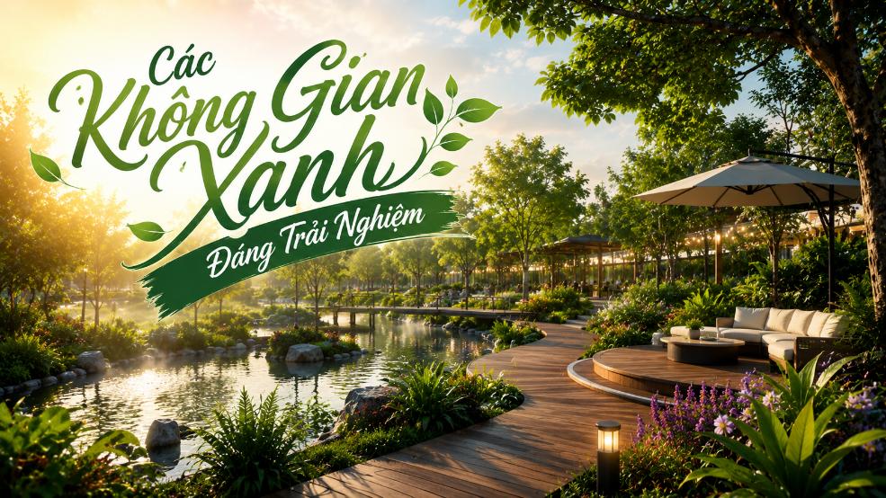 Các không gian xanh đáng trải nghiệm