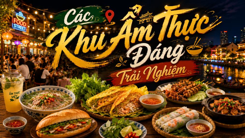 Các Khu Ẩm Thực Đáng Trải Nghiệm