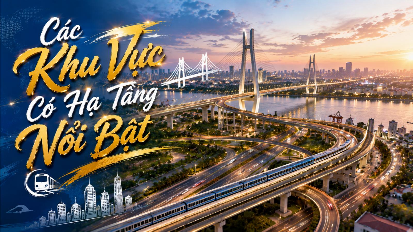 Các khu vực có hạ tầng nổi bật