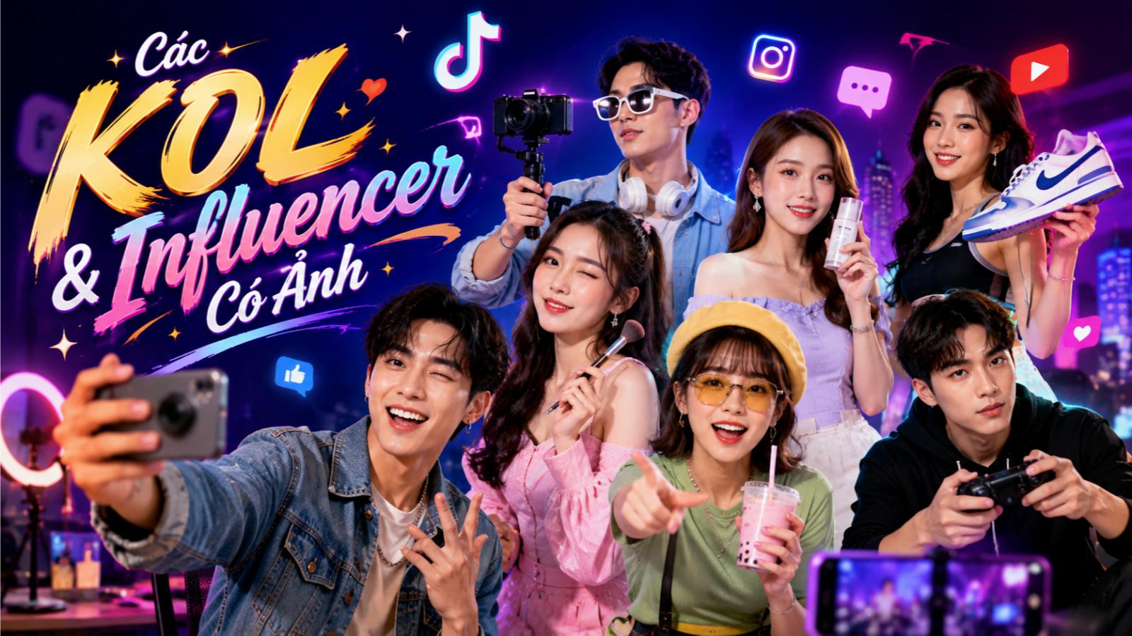 Các KOL & Influencer có ảnh hưởng