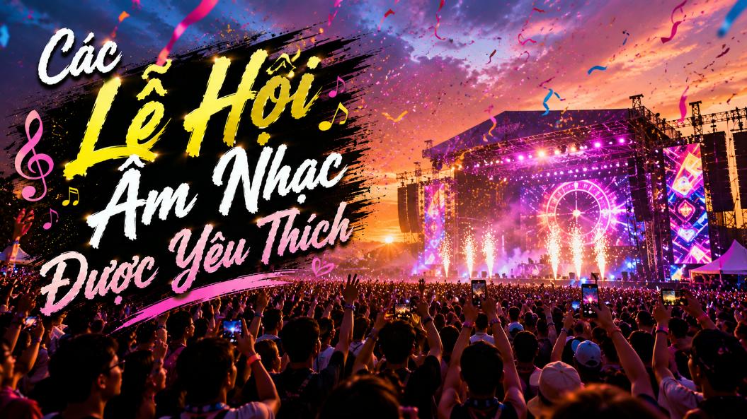 Các lễ hội âm nhạc được yêu thích