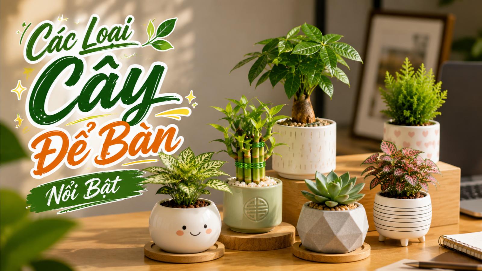 Các loại cây để bàn nổi bật