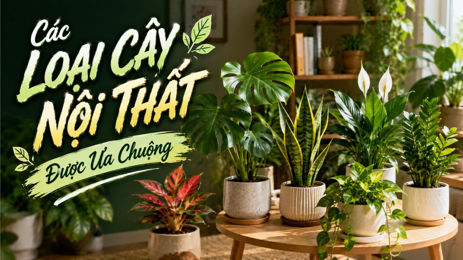 Các loại cây nội thất được ưa chuộng