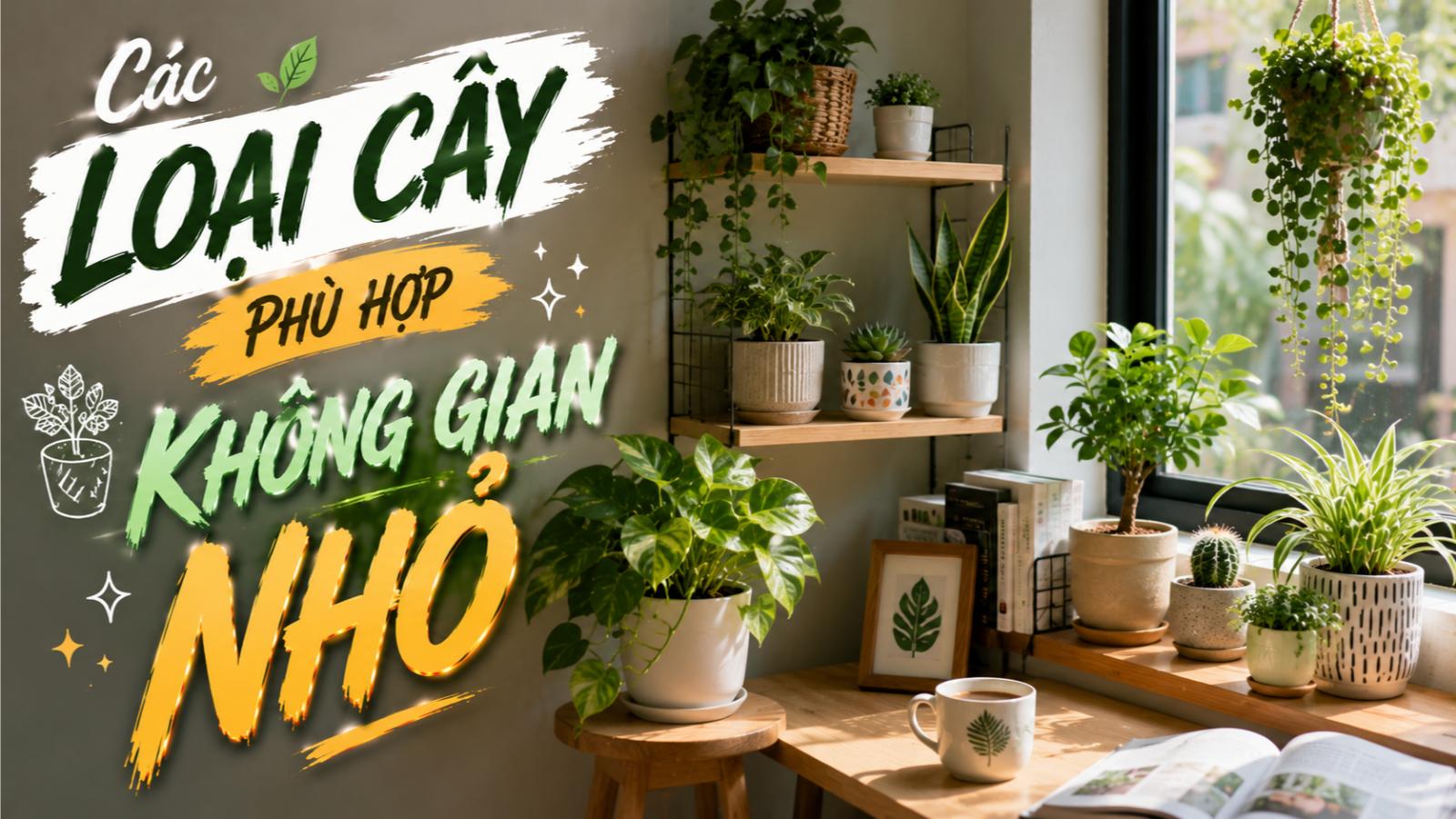 Các loại cây phù hợp không gian nhỏ