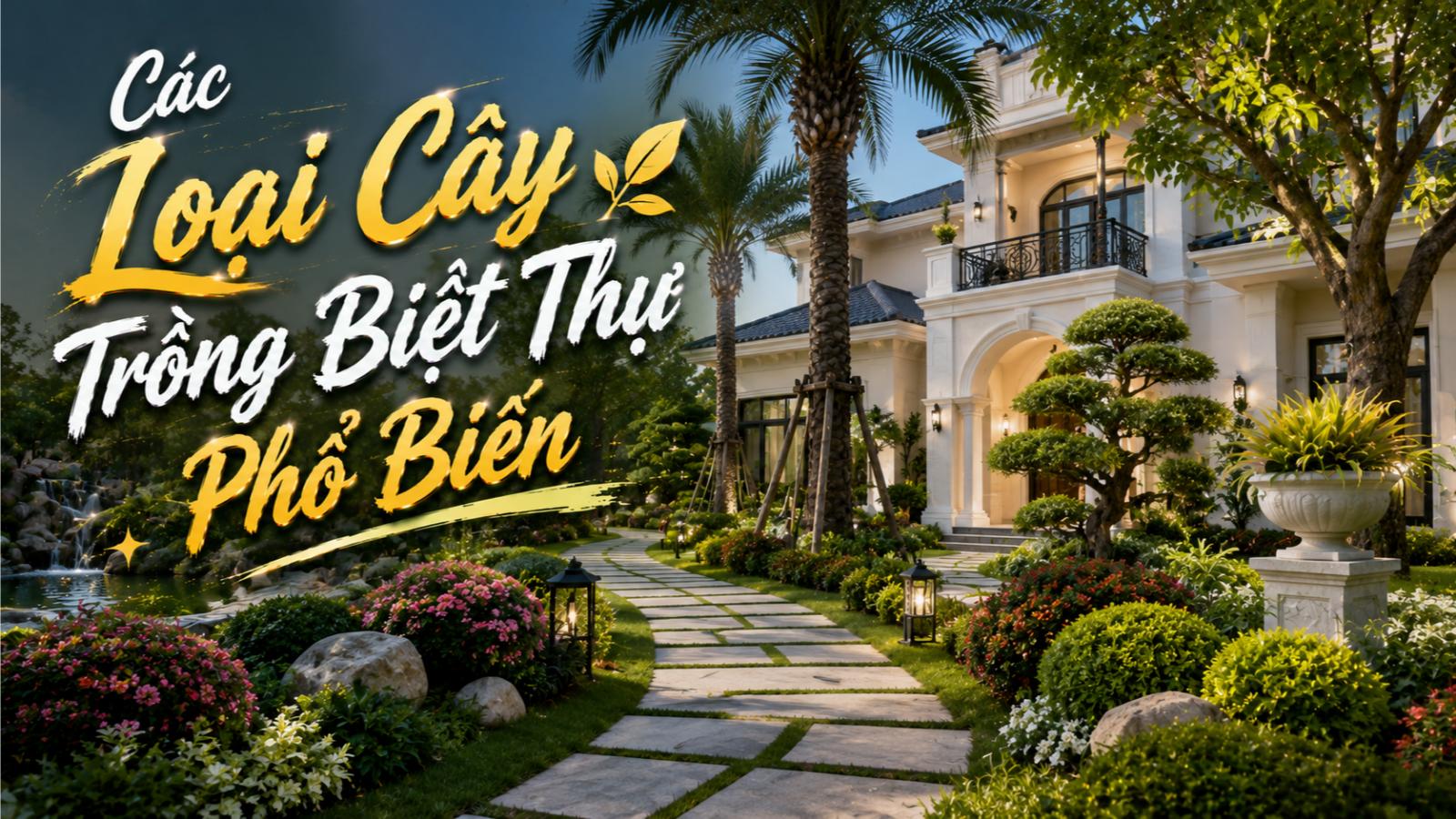 Các loại cây trồng biệt thự phổ biến