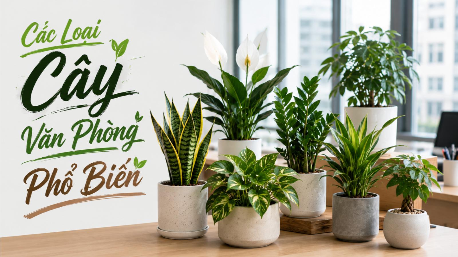 Các loại cây văn phòng phổ biến