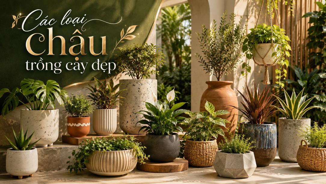 Các loại chậu trồng cây đẹp
