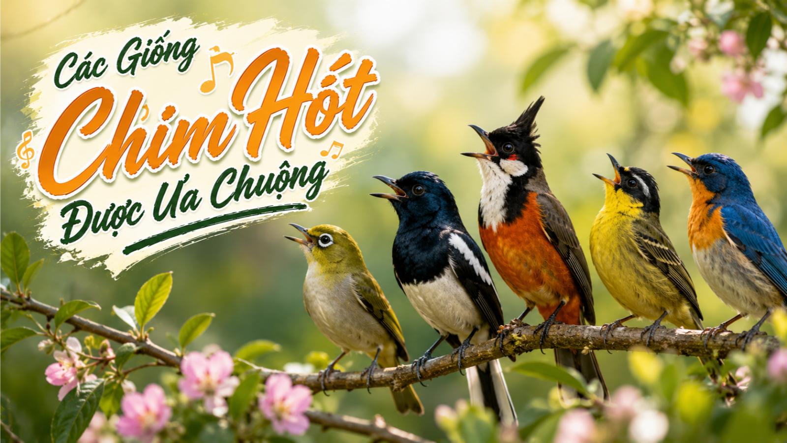 Các loài chim hót được ưa chuộng
