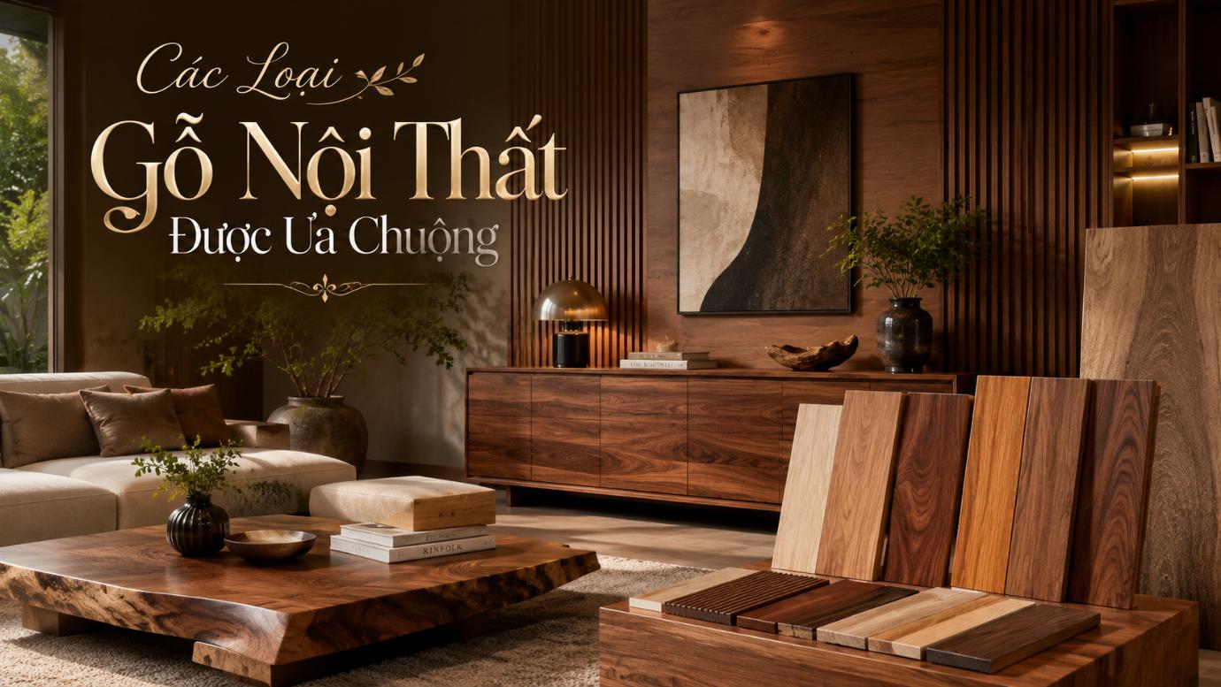 Các loại gỗ nội thất được ưa chuộng