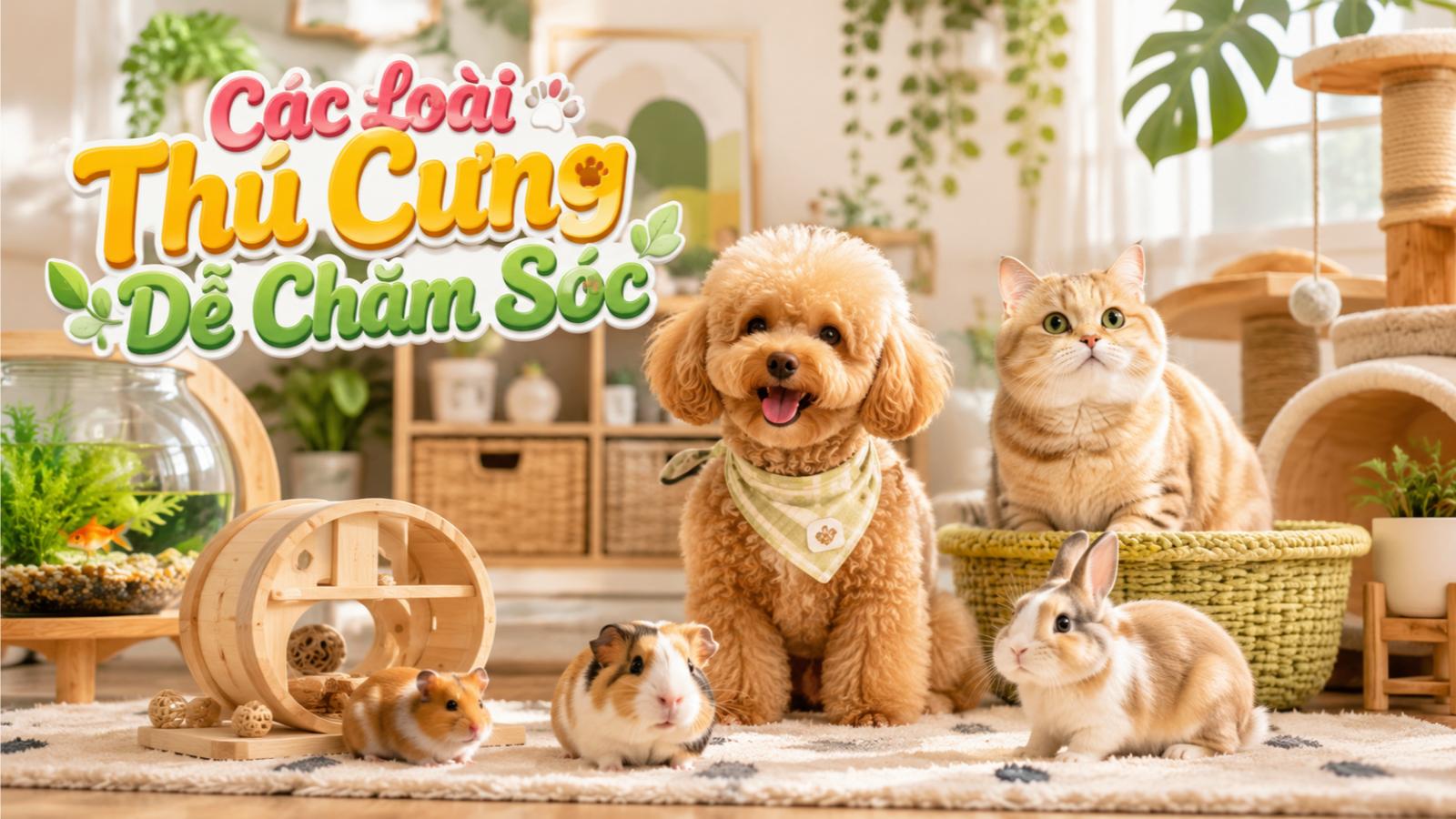 Các loài thú cưng dễ chăm sóc