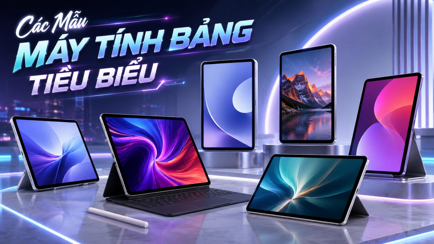 Các mẫu máy tính bảng tiêu biểu