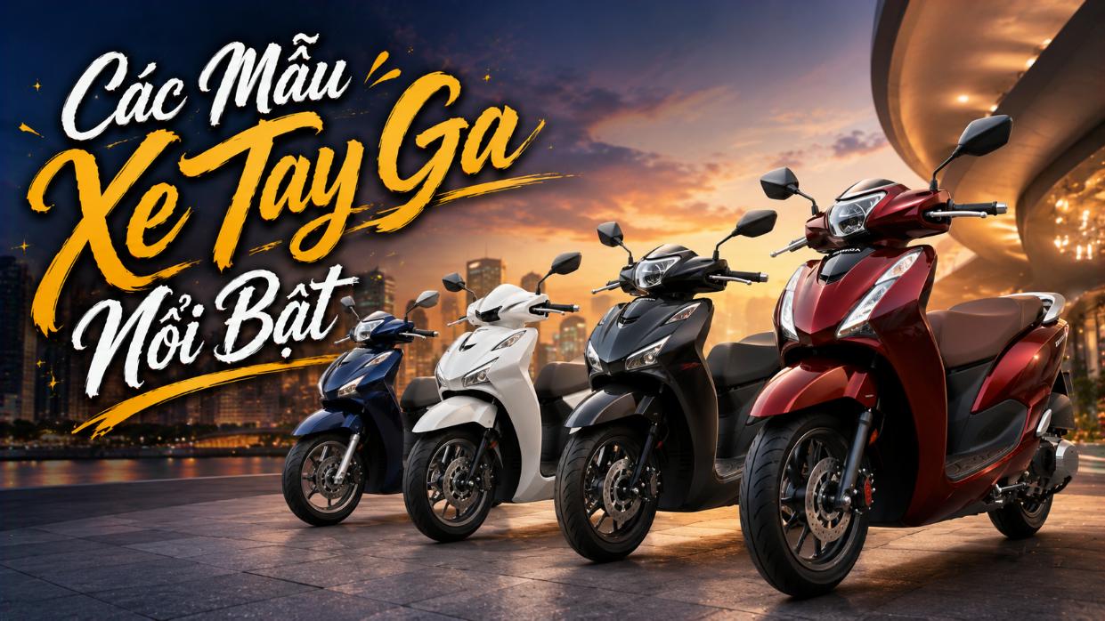 Các mẫu xe tay ga nổi bật