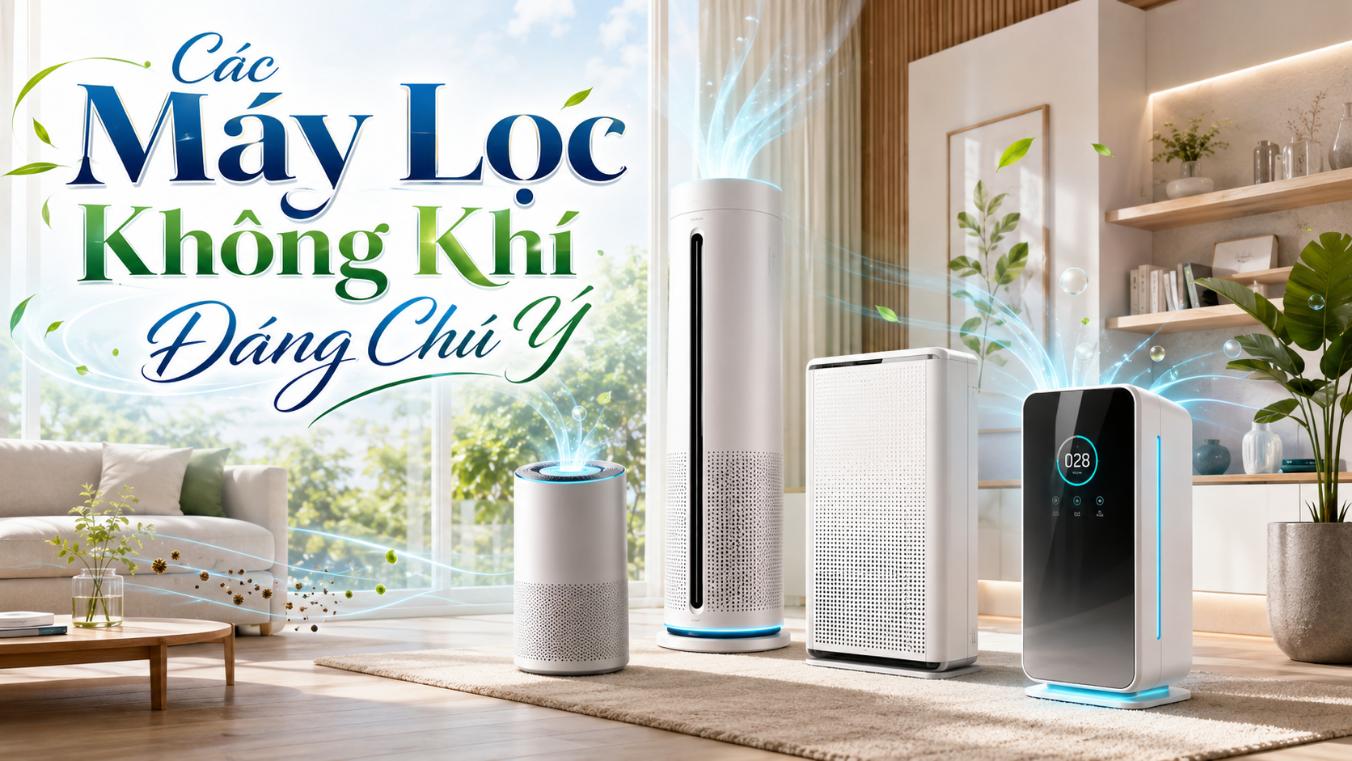 Các máy lọc không khí đáng chú ý