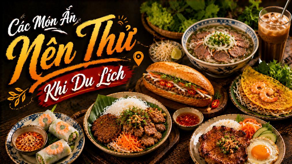 Các Món Ăn Nên Thử Khi Du Lịch