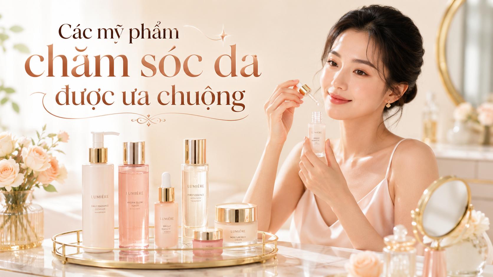 Các mỹ phẩm chăm sóc da được ưa chuộng