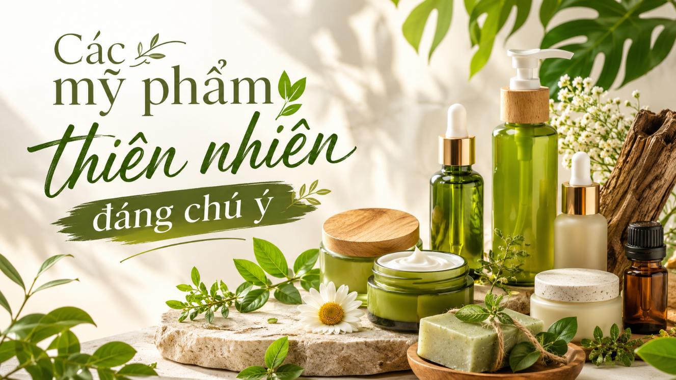 Các mỹ phẩm thiên nhiên đáng chú ý