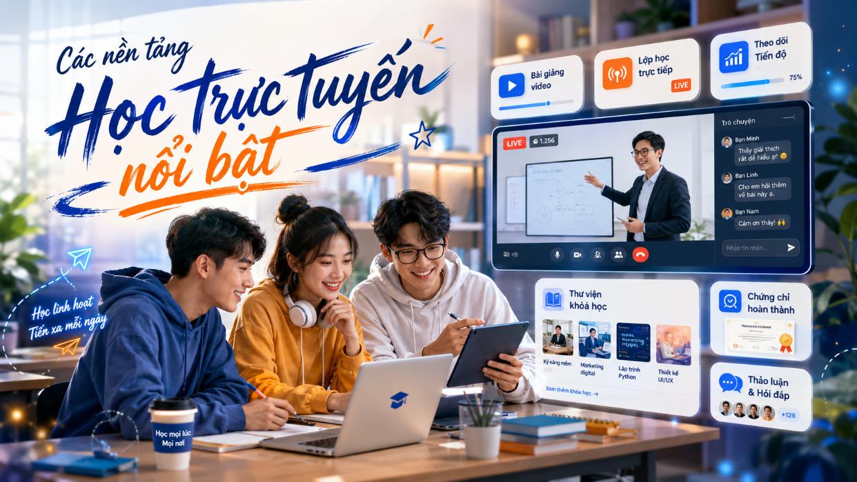 Các nền tảng học trực tuyến nổi bật