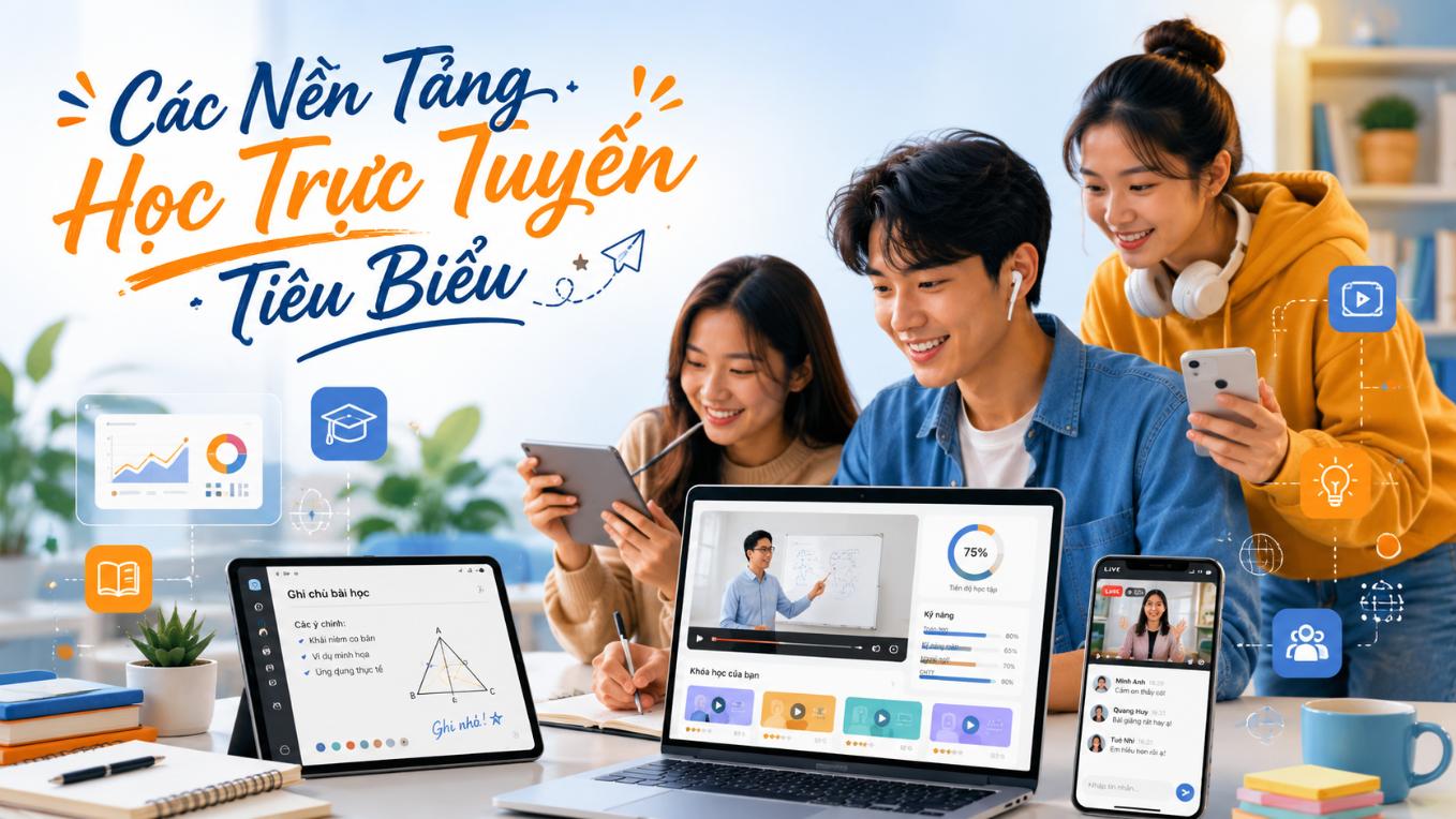 Các nền tảng học trực tuyến tiêu biểu