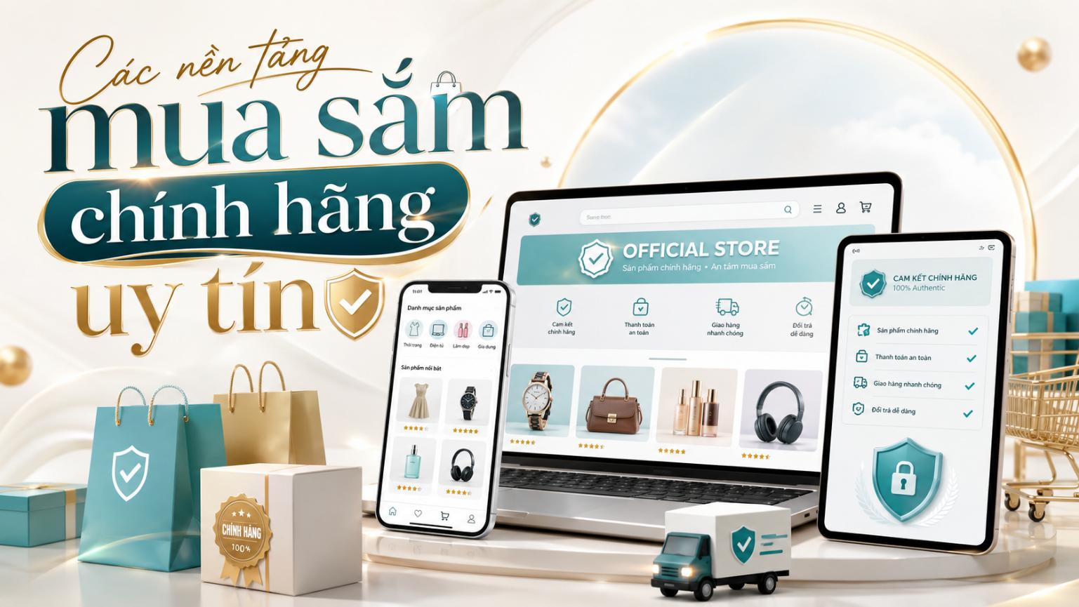 Các nền tảng mua sắm chính hãng uy tín