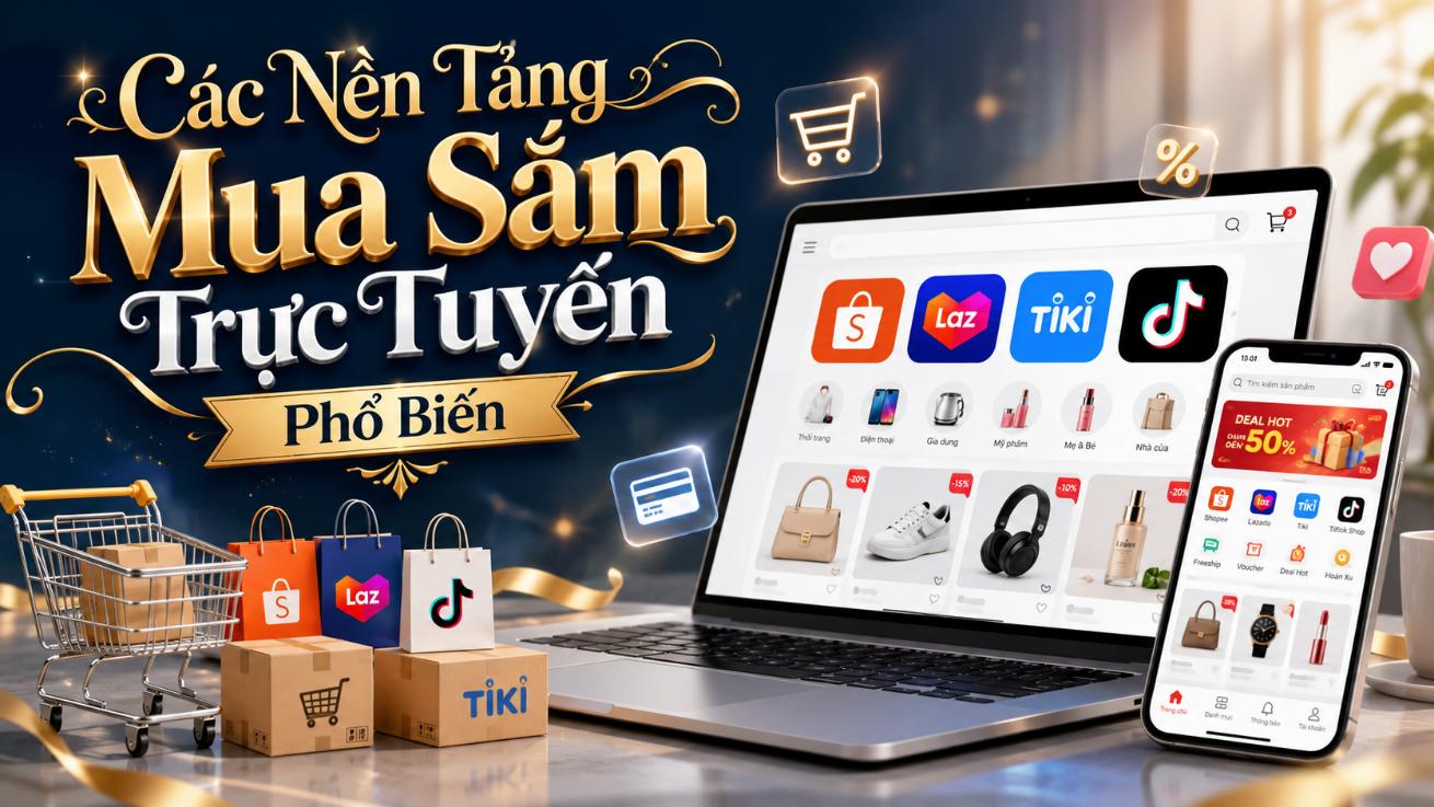 Các nền tảng mua sắm trực tuyến phổ biến