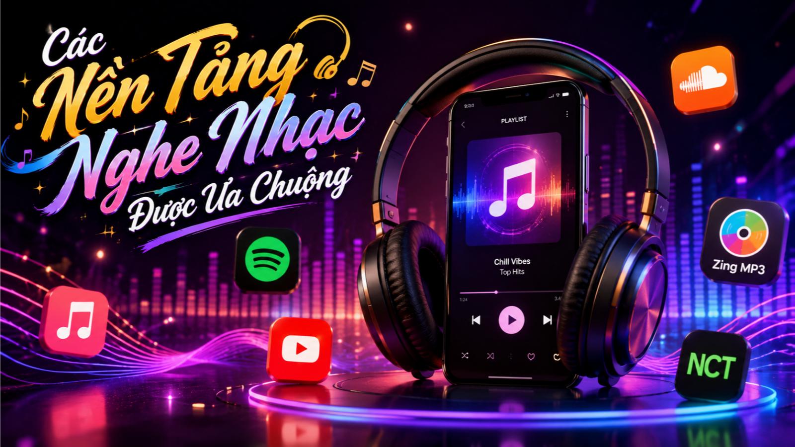 Các nền tảng nghe nhạc được ưa chuộng
