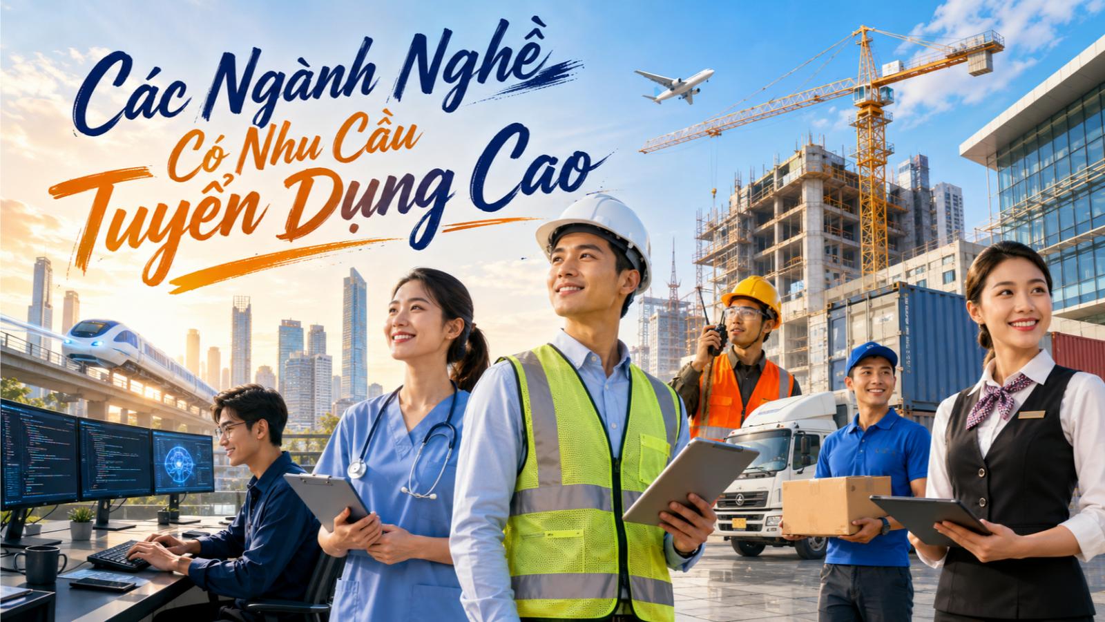 Các ngành nghề có nhu cầu tuyển dụng cao