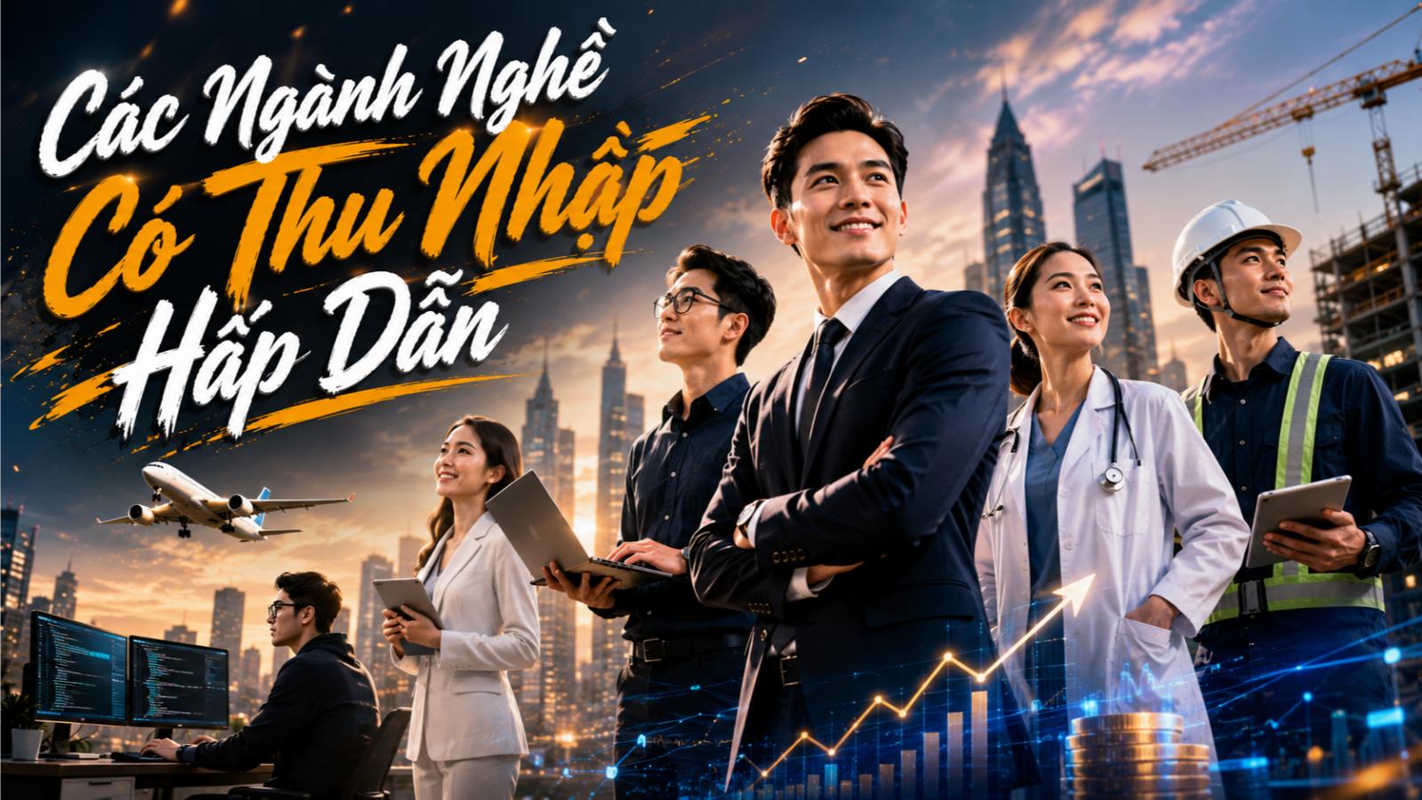 Các ngành nghề có thu nhập hấp dẫn
