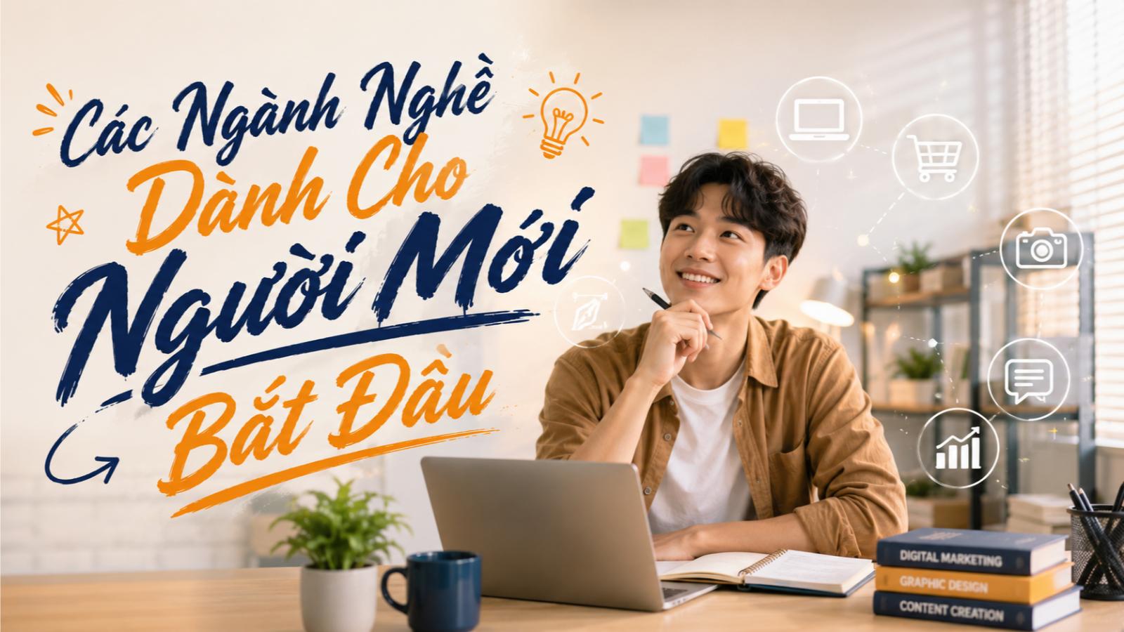 Các ngành nghề dành cho người mới bắt đầu