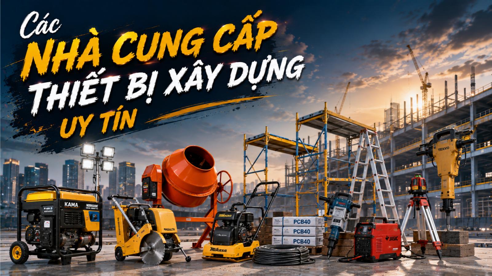 Các nhà cung cấp thiết bị xây dựng uy tín