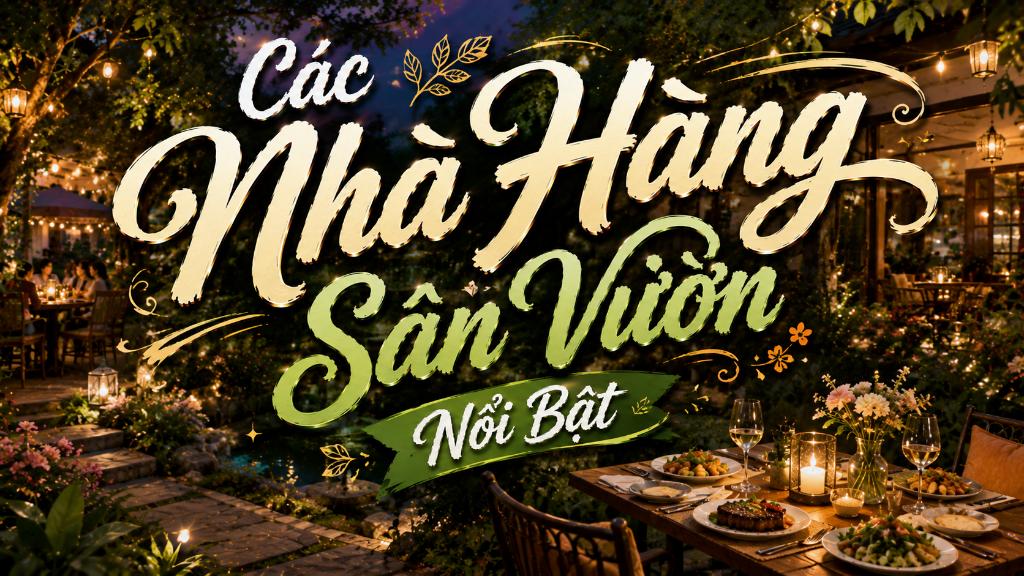 Các Nhà Hàng Sân Vườn Nổi Bật