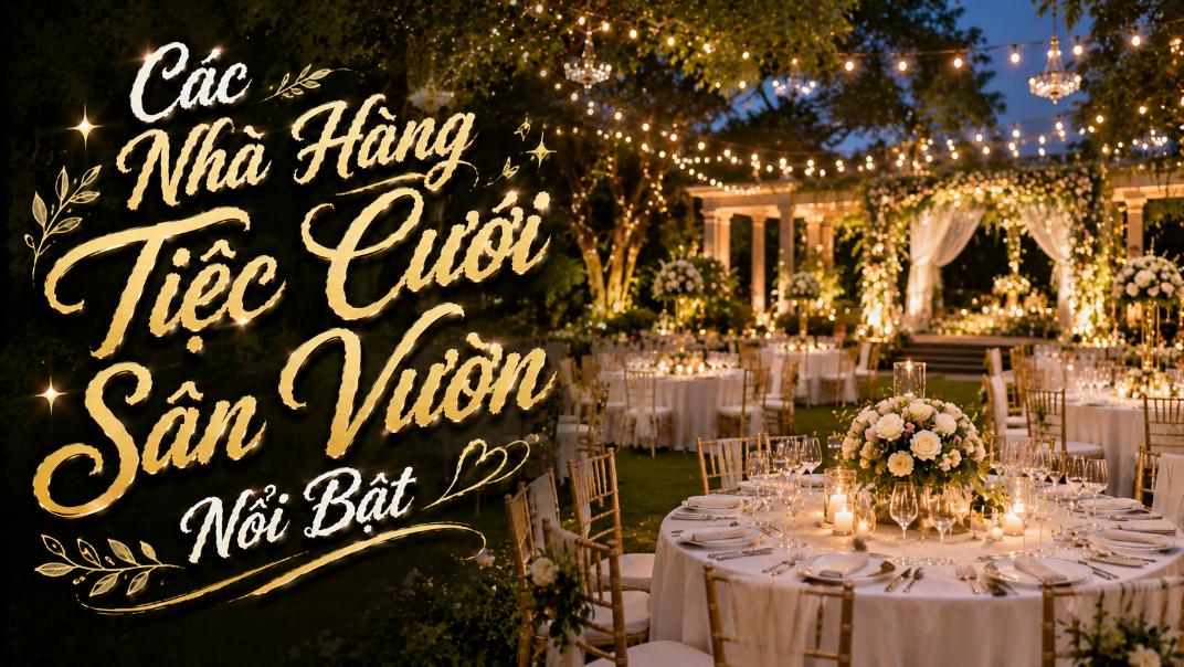 Các Nhà Hàng Tiệc Cưới Sân Vườn Nổi Bật