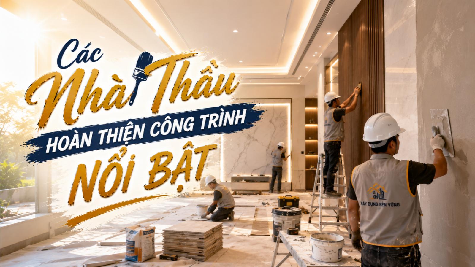 Các nhà thầu hoàn thiện công trình nổi bật