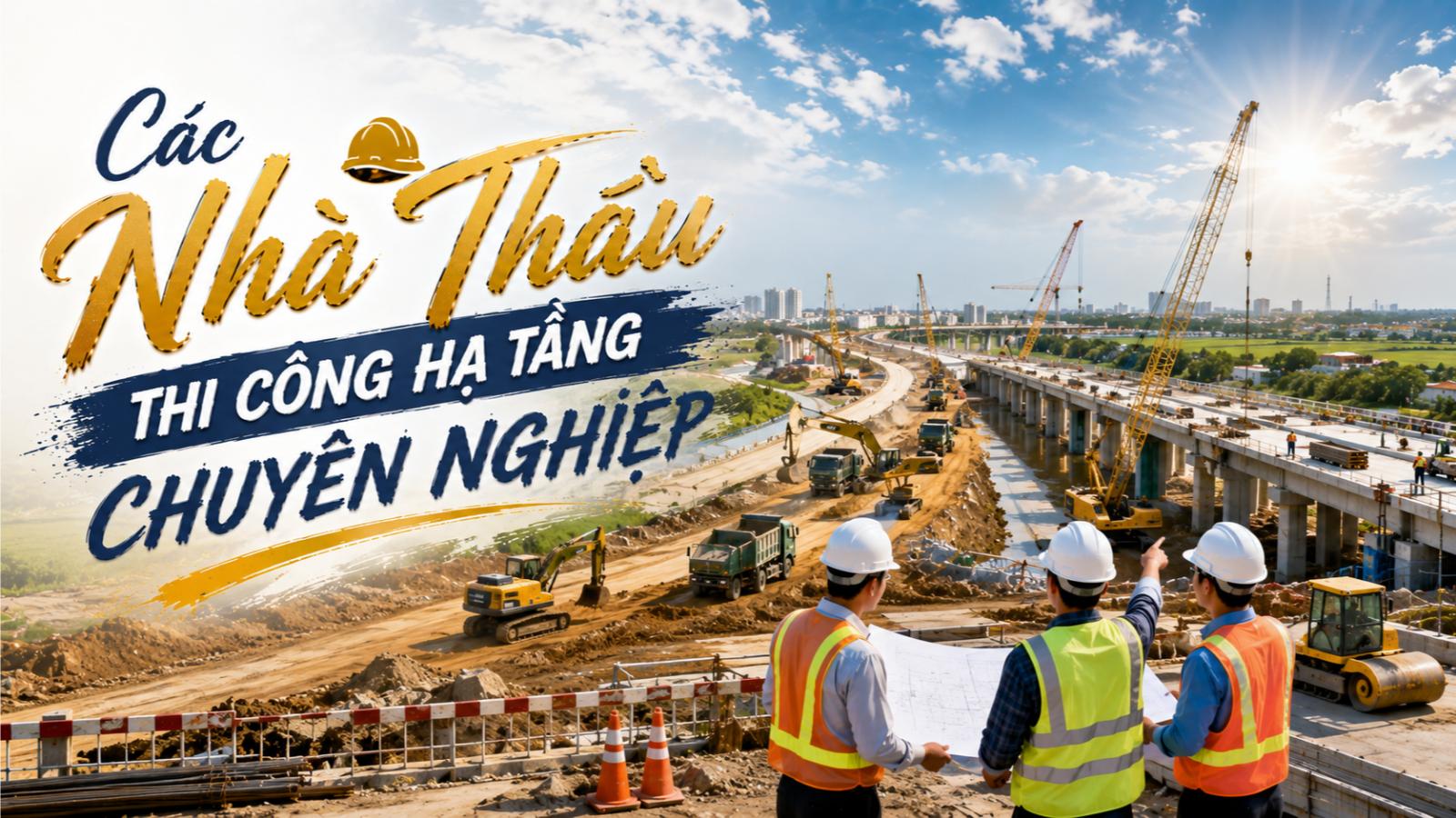 Các nhà thầu thi công hạ tầng chuyên nghiệp