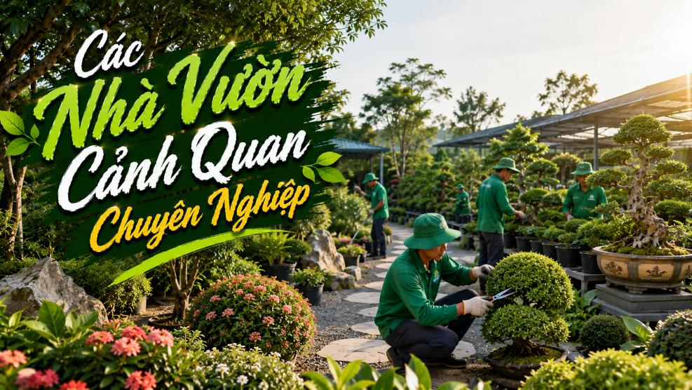 Các nhà vườn cảnh quan chuyên nghiệp