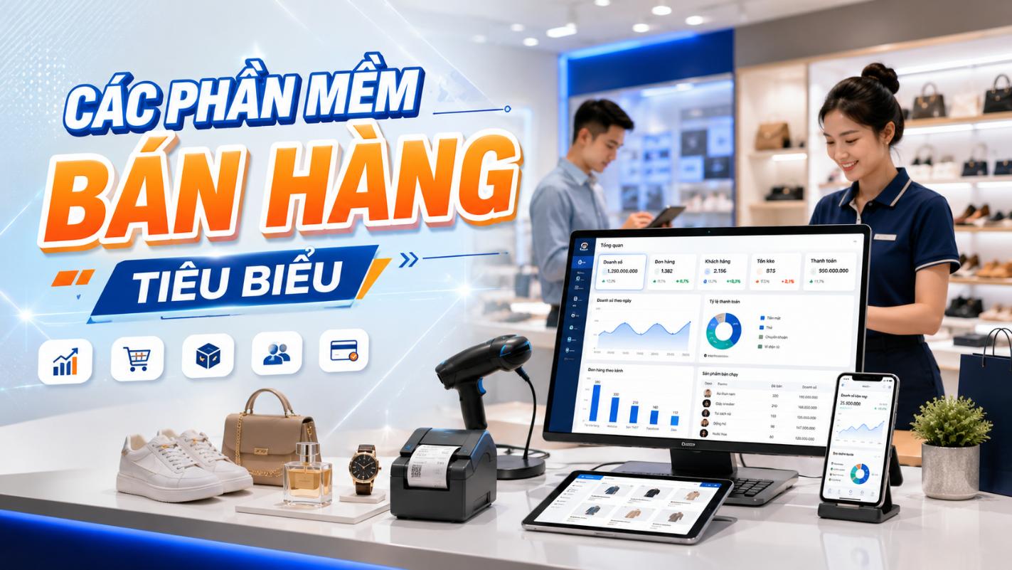 Các phần mềm bán hàng tiêu biểu