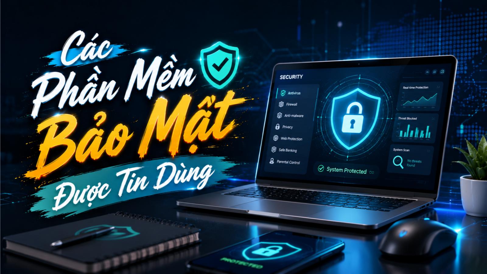 Các phần mềm bảo mật được tin dùng