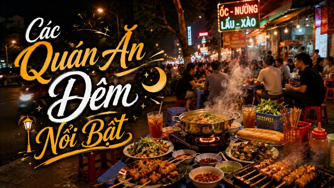 Các quán ăn đêm nổi bật