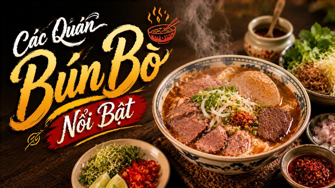 Các Quán Bún Bò Nổi Bật