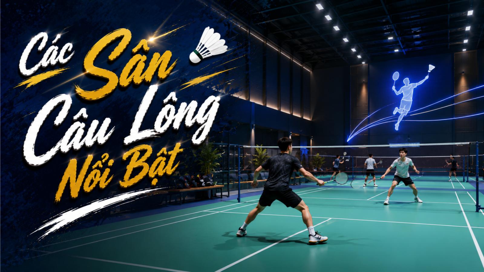 Các sân cầu lông nổi bật
