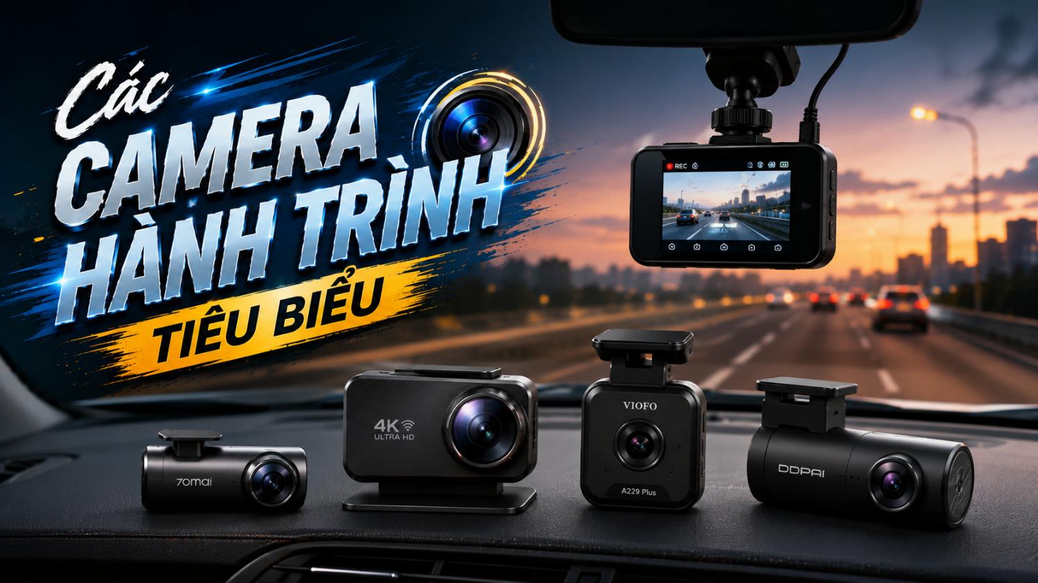 Các sản phẩm camera hành trình tiêu biểu