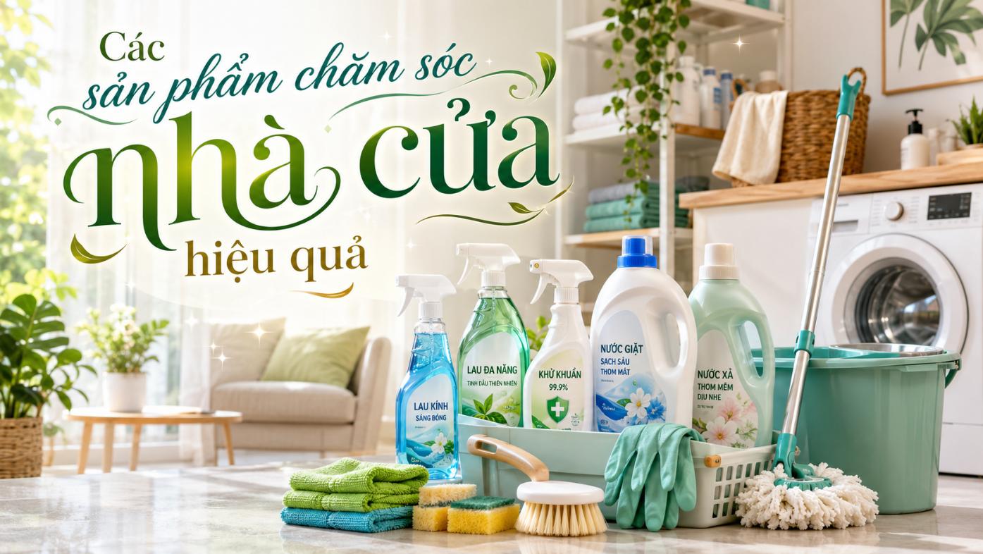 Các sản phẩm chăm sóc nhà cửa hiệu quả