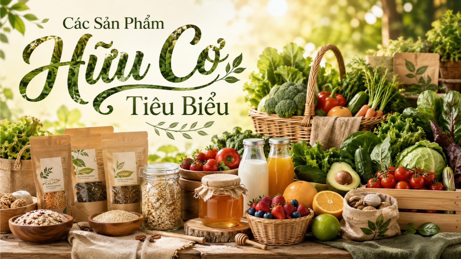 Các sản phẩm hữu cơ tiêu biểu
