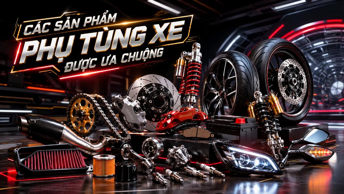 Các sản phẩm phụ tùng xe được ưa chuộng