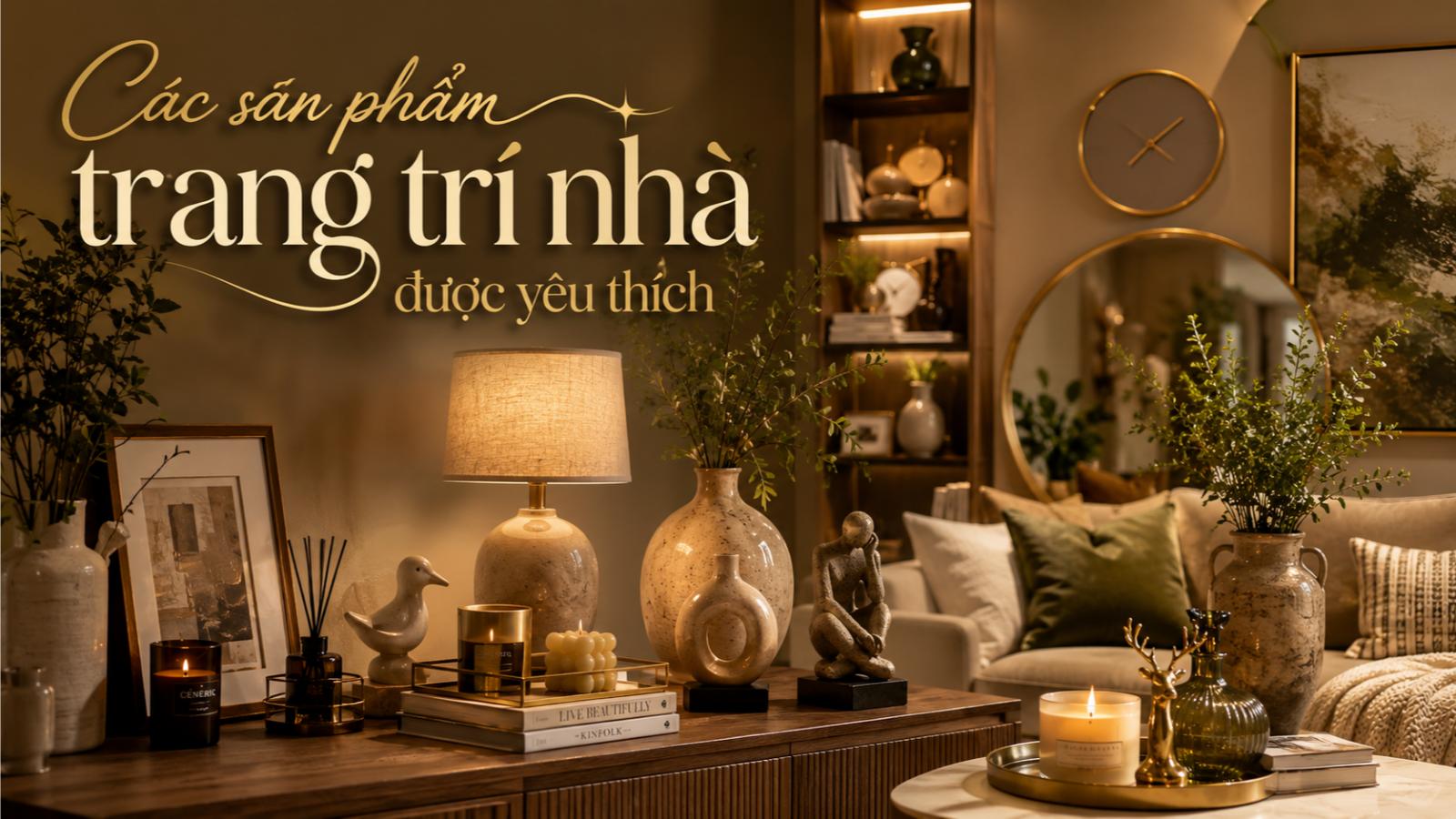 Các sản phẩm trang trí nhà được yêu thích