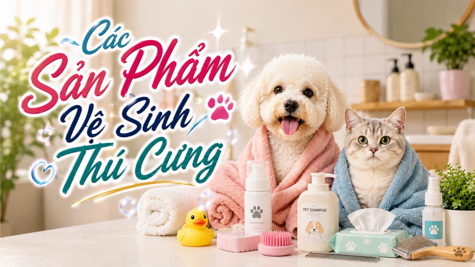 Các sản phẩm vệ sinh thú cưng