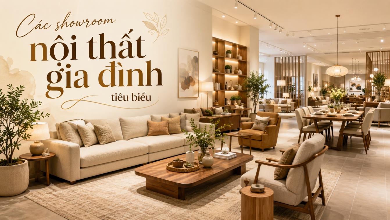 Các showroom nội thất gia đình tiêu biểu