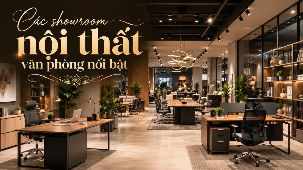 Các showroom nội thất văn phòng nổi bật