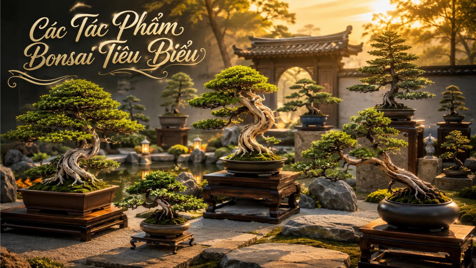 Các tác phẩm bonsai tiêu biểu