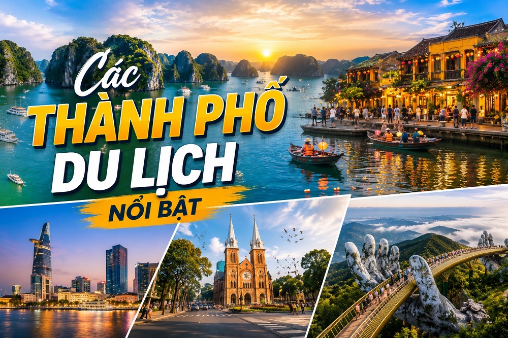 Các thành phố du lịch nổi bật