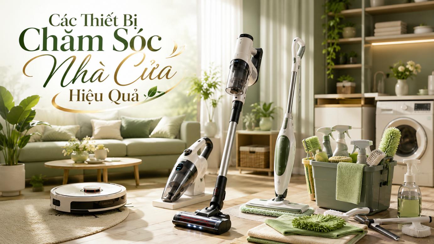 Các thiết bị chăm sóc nhà cửa hiệu quả